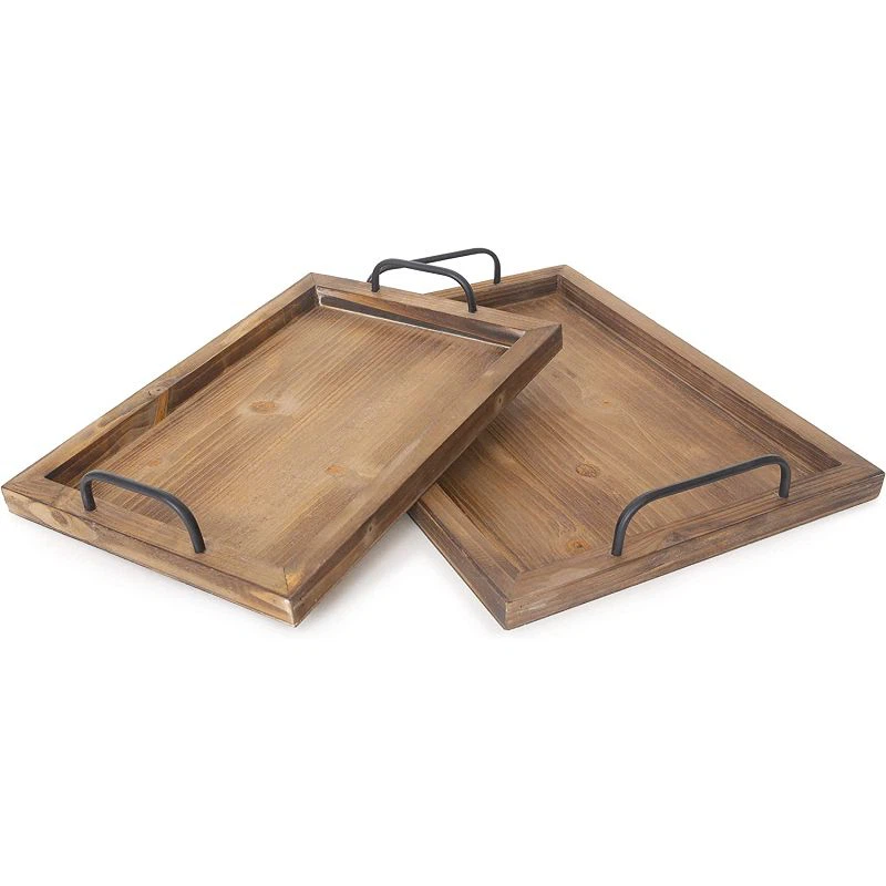 Bandejas rústicas para servir comida vintage