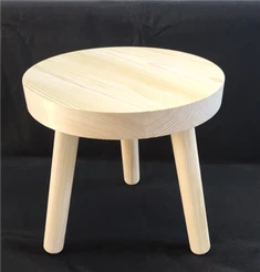 Taburete portátil de madera para el baño de la cocina