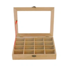 Porta bolsitas de té de madera